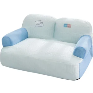 Breathable Latex Sponge Dog Sofa Bed for Small Dogs Cats Removable Washable Cover Animal Pattern All Seasons