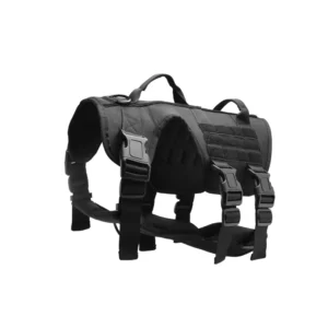 Breathable Multiple Buckle Heavy Duty Tactical Pet Dog Harness 1000D Durable Nylon Dog Harness