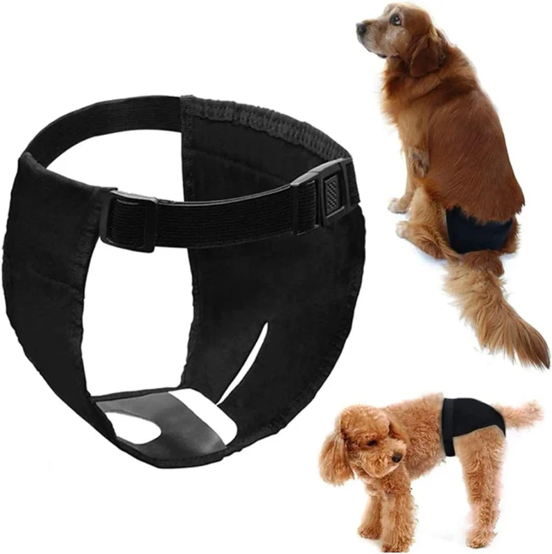 Breathable Reusable Dog Diaper Cotton Tighten Strap Washable Physiological Pants Pet Dog Underwear Diapers