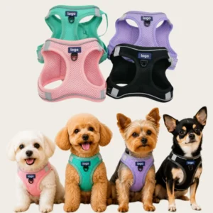 Breathable Step In Dog Harness Soft Mesh No Pull Pet Vest Harness Adjustable Reflective Puppy Harness for Small Dogs and Cats