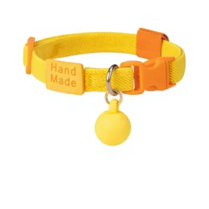Bright Vibrant Colors Soft Pretty Design Adjustable Reflective Bell Pet Collar Necklace for Cats Dogs All Season Use Breed Size