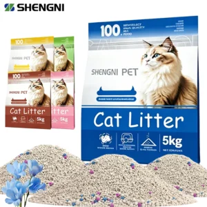 Bulk Bentonite Cat Litter with Activated Carbon Unscented Granules Eco Friendly Fast Clumping & Odor Control