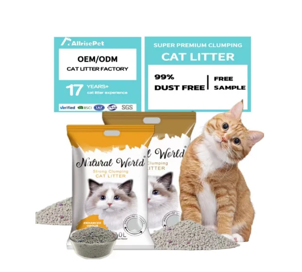 Bulk Cat Litter Factory Pure Bentonite Clay Cat Litter