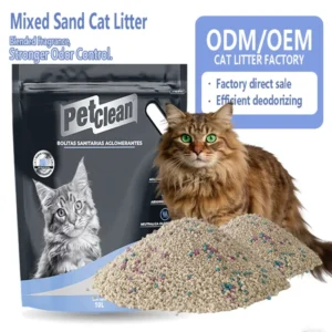 Bulk Eco Friendly Biodegradable Fast Clumping Odor Control Highly Adsorbent Cat Litter OEM 4kg Bentonite Dust Free