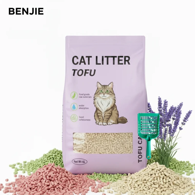 Bulk Highly Absorbent High Quality Easy Flushable Dust Free Plant based Tofu Cat Litter