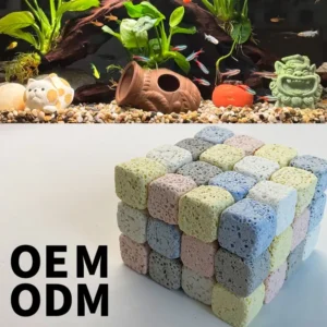 Bulk OEM Custom Size Ceramic Cubic Filter Material Multipurpose Pond Aquarium Filtration