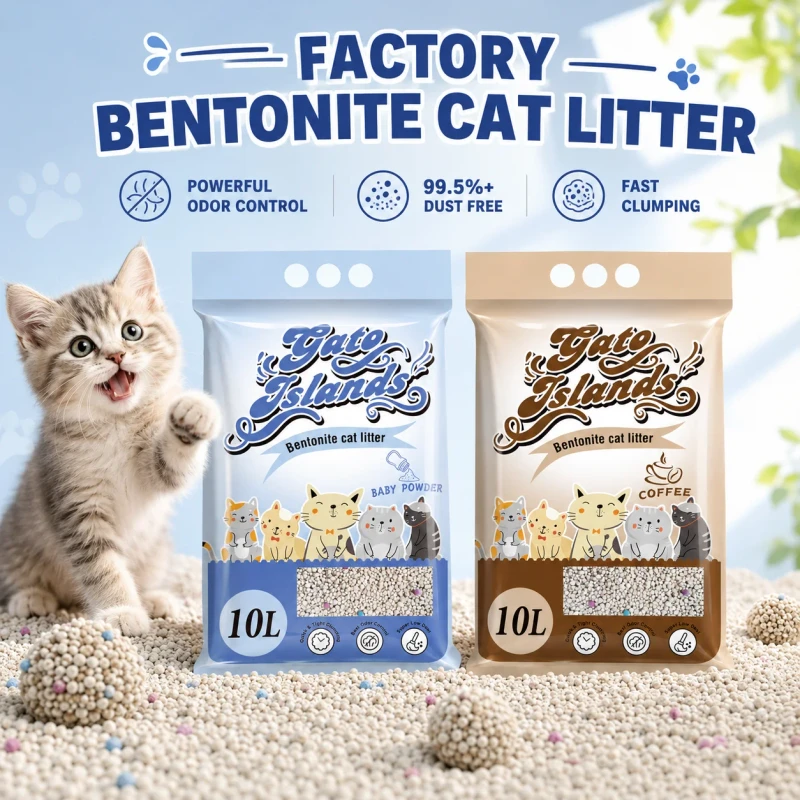 Bulk Sand Cat Bentonite Sand Cat Litter Clumping Odor Control for Multi Cat Homes