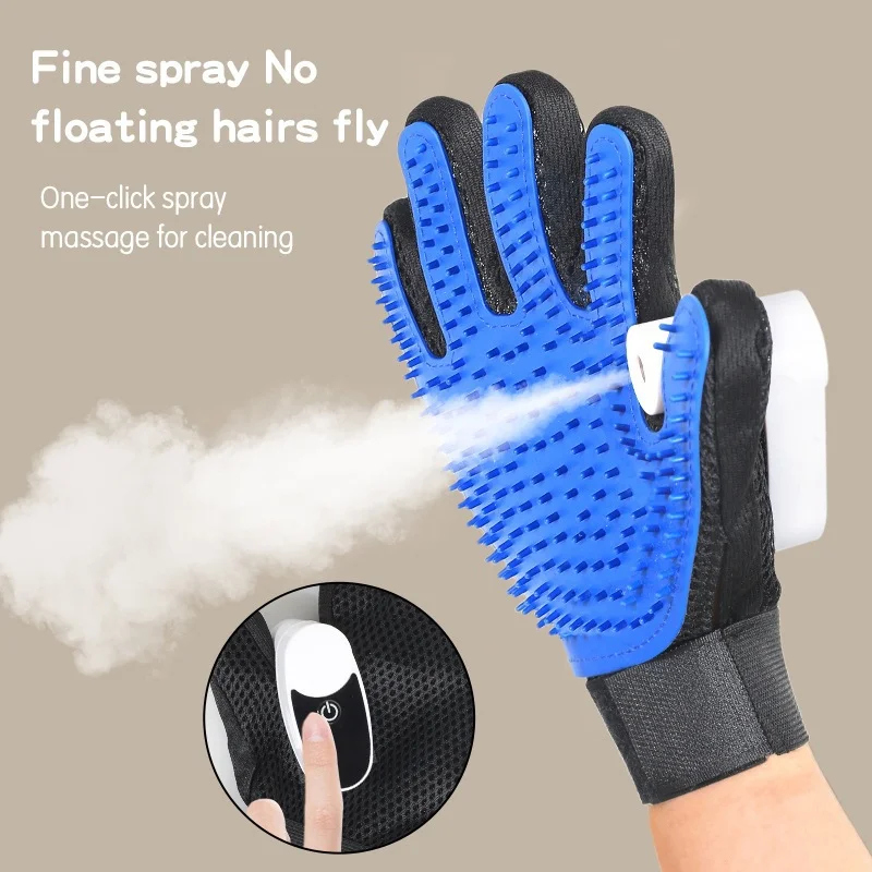 CE certified pet grooming hair removal gloves suitable for dogs and cats Pet steam hair removal brush