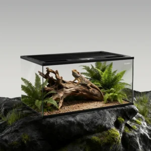 CLEEN Custom 40 Gallon Glass Reptile Tank Terrarium Reptile Rack Cage Vertical Reptile Enclosure
