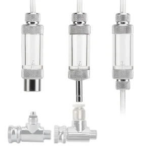 CO2 Bubble Counter Cylinder Metal Eco Friendly Aquarium Tank Use