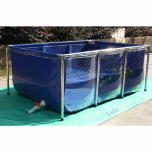 Canvas Aquarium Decoration Interactive Saltwater Aquarium Pool Pond with Transparent Clear Viewing Panel