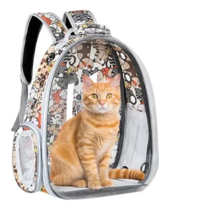 Capsule Transparent Outdoor Portable Pet Travel Transport Pet Carries Tote Backpack Large Capacity Sturdy Pet Carries Bag
