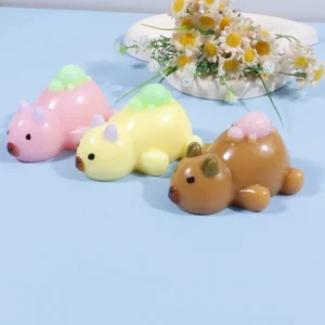 Capybara with Little Turtle on Back Squishy Toys Super Soft Slow Rising Animal Squeeze Stress Relief Decompression Toys Keychain