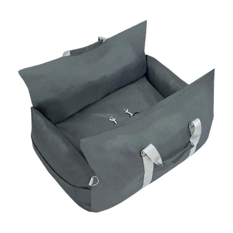 Car Dog Bed Waterproof Oxford Cloth Non Slip Dirt Resistant Removable Washable Carry Bag Dual Use In Car Travel Pet Carrier