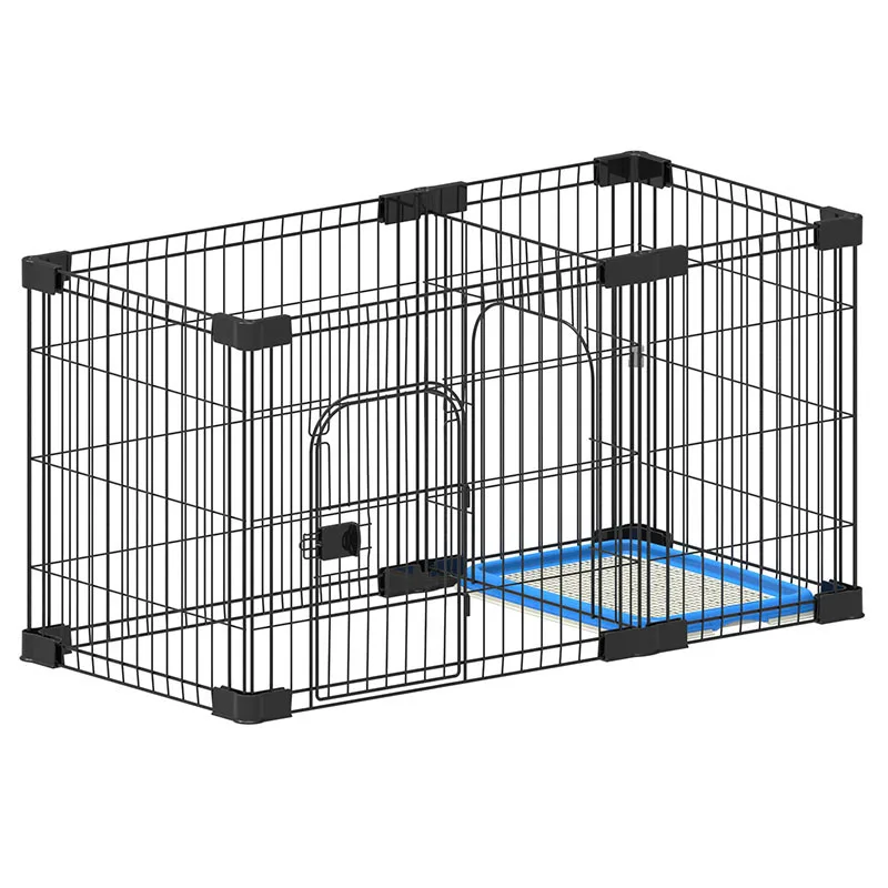 Carriers Kennels Crates Fence Dog Cage Free Assemble Collapsible Folding Pet Cages