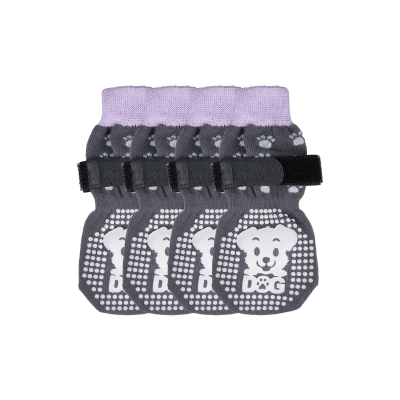Cartoon Animal Pattern Luxury Dog Socks Breathable Cotton Rubber Waterproof Non Slip Warm Floor Protection