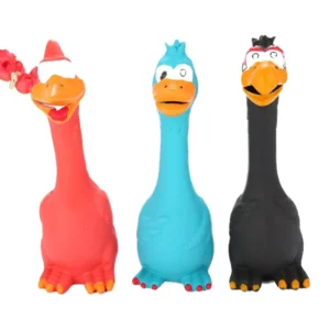 Cartoon Latex Screaming Chicken Squeaky Chew Toys for Dogs Best Pet Play Toy