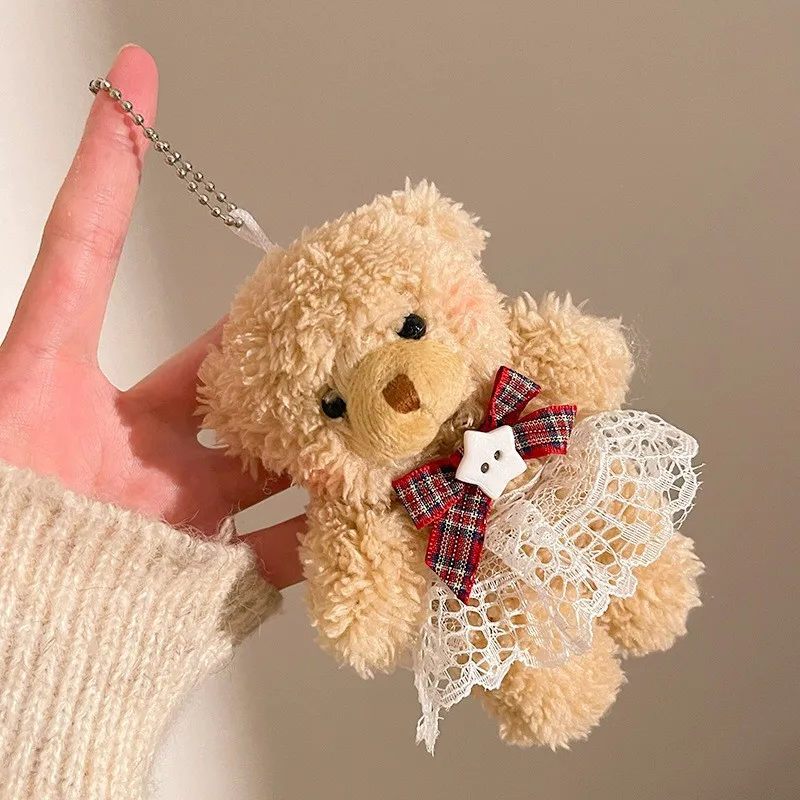 Cartoon Plush Doll Toy Keychain Stuffed Animal Bag Pendant for Girl Kawaii Birthday Gift Small Goods for Decoration Party Gifts