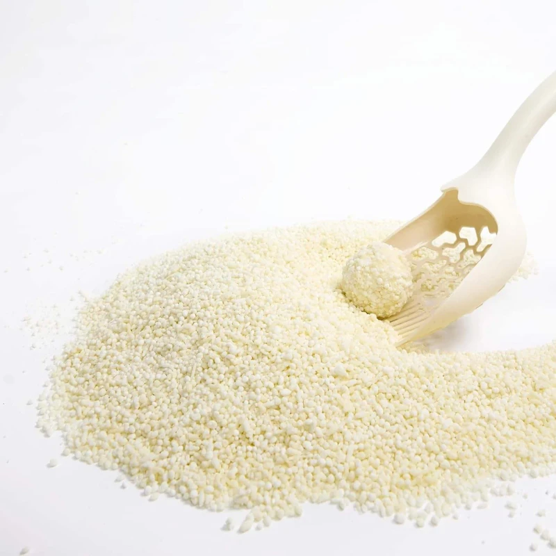 Cassava Cat Litter Has Ultra Low Dust Firm Clumping Fast Water Absorption Non Stick Bottom and No Formaldehyde