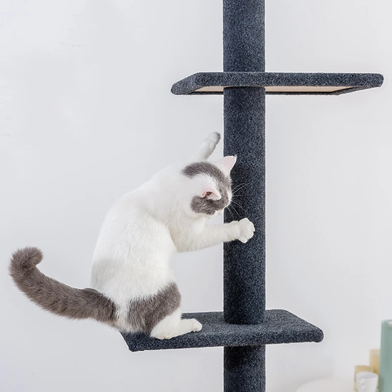 Castle Modern Large Big Climbing Scratch Pet Scratcher Wood Condo Furniture Tower Cat Tree