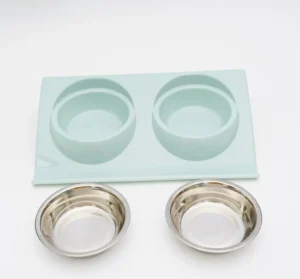 Cat Bowl Water and Food Integrated Pet Double Bowl Anti-tipping Pet Feeder