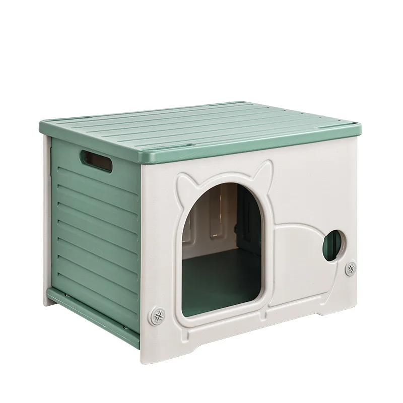 Cat Cabinet Modern Fashion Pet Villa House Indoor Outdoor Rainproof Cat Cage with Washable Feature for Living RoomPet Rooms