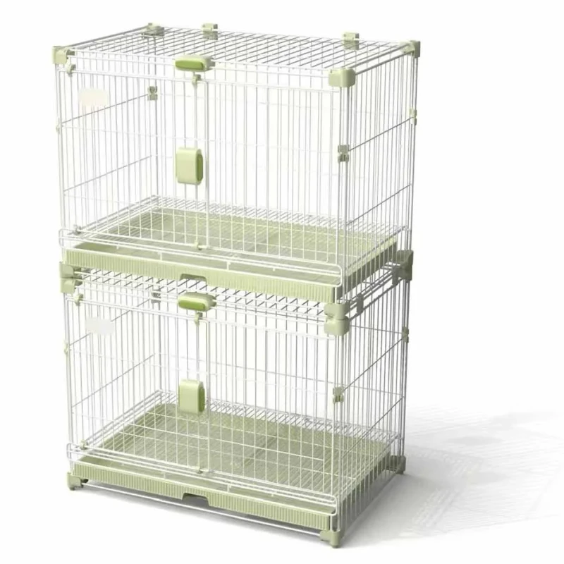 Cat Cage Rabbit Dog Cage Breeders Small Medium and Large Drawer Pet Cage for Easy Cleaning