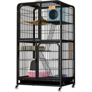 Cat Cages Indoor Luxury Villa High Quality Cages for Dogs Metal Kennels Supersized 4 Layers Cat House
