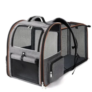 Cat Carrier Portable Expandable Foldable Breathable Oxford Backpack Travel Tote for Outings