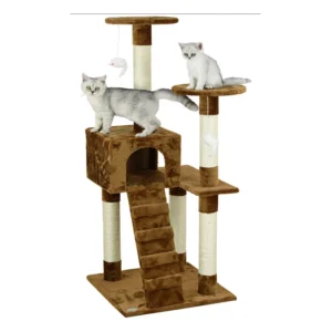 Cat Climbing Frame Cat Scratching Post Tree Scratcher Pole Furniture Gym House Toy Cat Jumping Platform 60*60*165cm