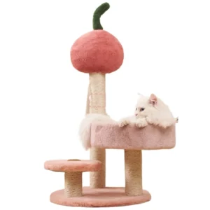 Cat Climbing Frame & Cat Tree Integrated Eco Friendly Jute Material Cute Style Small Cat Tower Scratching Post