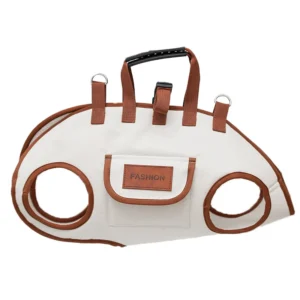 Cat Dog Carrier Oxford Cloth Tote Bag Portable Breathable Lightweight Leash Equipped Handheld Cross Body Small Dogs Pet Travel
