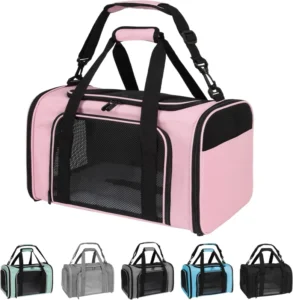Cat Dog Carriers Soft Sided Fashion Outdoor Pet Carrier Small Cats Dogs Puppies 1 15 LBS TSA Airline Approved Foldable