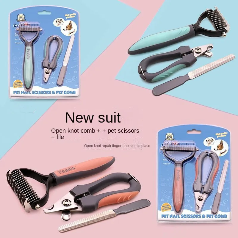 Cat Dog Pet Accessories Manicure Pedicure Claw Care Grooming Nail Clipper Set