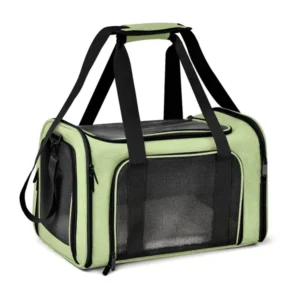 Cat Dog Pet Carrier Mesh Puppy Carry Bag Collapsible Travel Carrier for Big Cats Small Dogs with Shoulder Strap