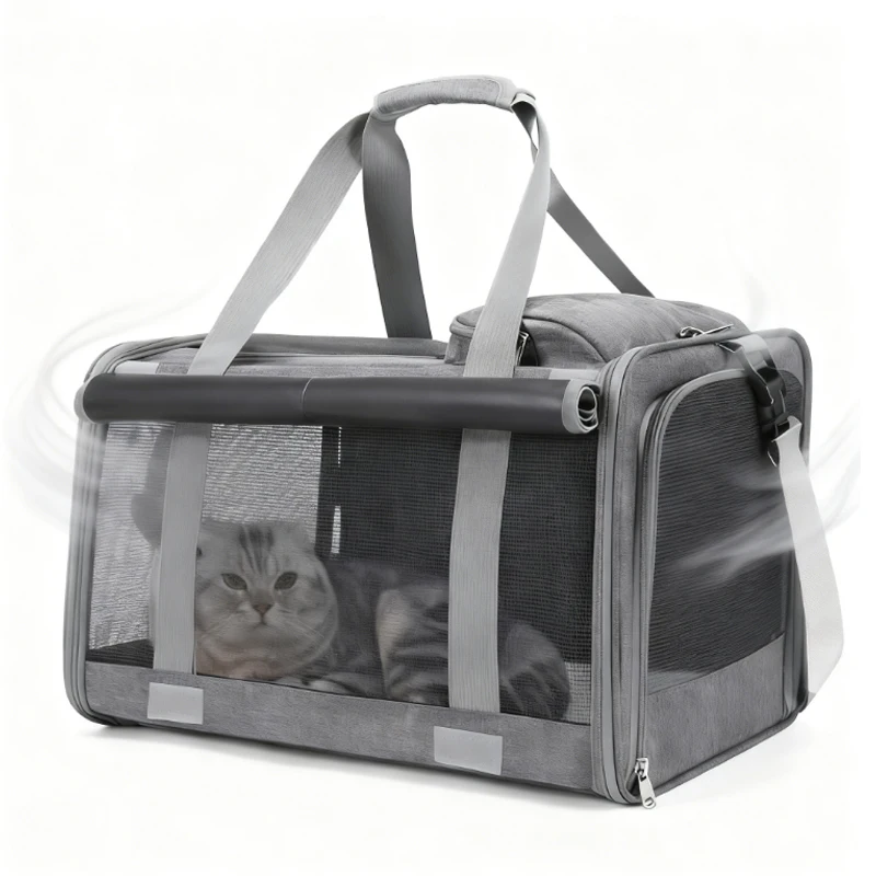Cat Dog Puppies Soft Sided Adjustable Foldable Airline Approved Portable Travel Carrier Large Capacity