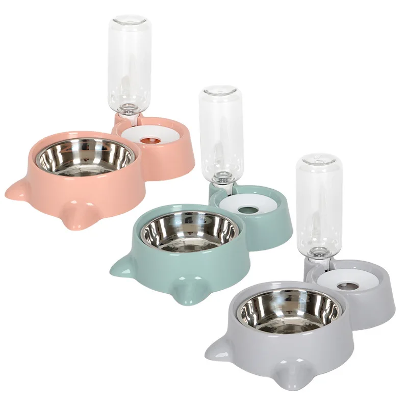 Cat Food Bowl Pet Automatic Feeder Water Dispenser Pet Supplies Feeder for Dog and Cat