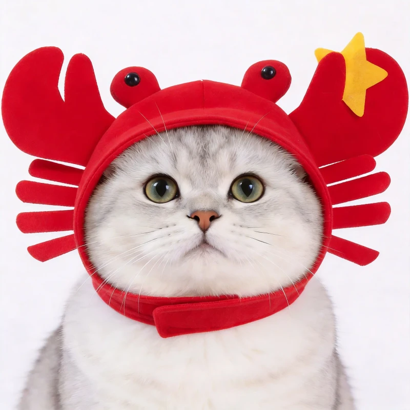Cat Headgear Dog Hairpin Short Hat Kitty Teddy Princess Hair Gear Pet Cute Durable Polyester Toy