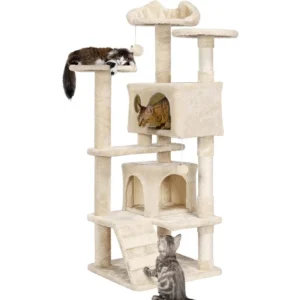 Cat House Scratch Cat Tree for Indoor Cats Multi Level Furniture Condo
