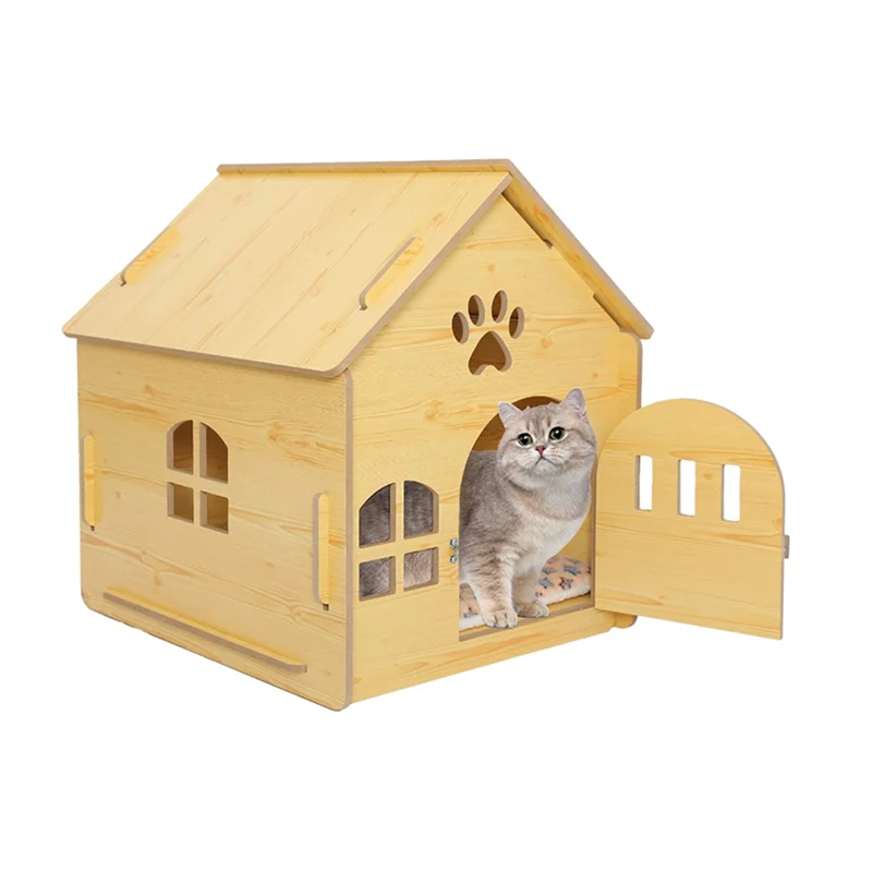 Cat Indoor House Dog Crate, Wooden Pet Dog Cage