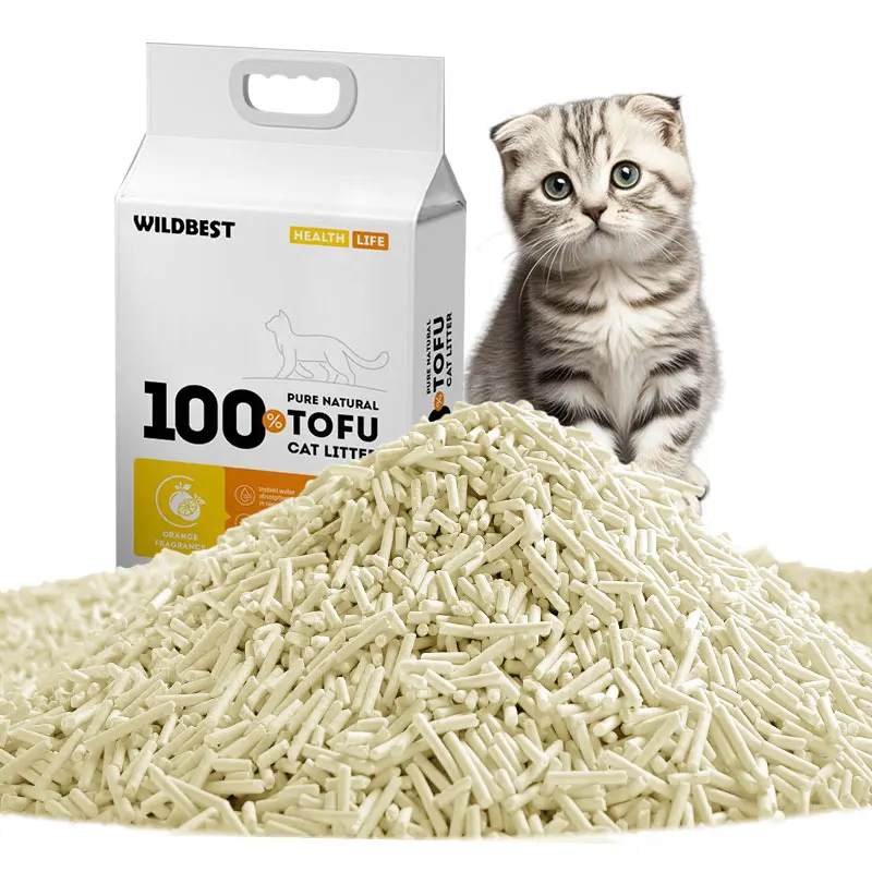 Cat Litter Low Dust Free Fast Clumping Highly Absorbent High Agglomeration Tofu Cat Litter