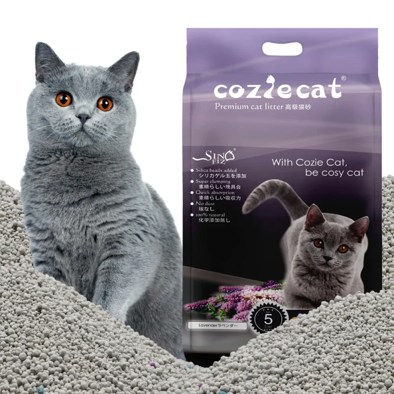 Cat Litter OEM Ecological Natural Strong Clumping 10L Bentonite Cat Litter