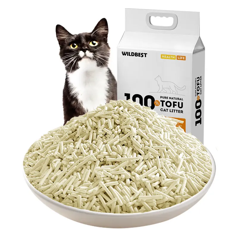 Cat Litter OEM Low dust Fast Clumping 100% Natural Health High agglomeration Tofu cat litter
