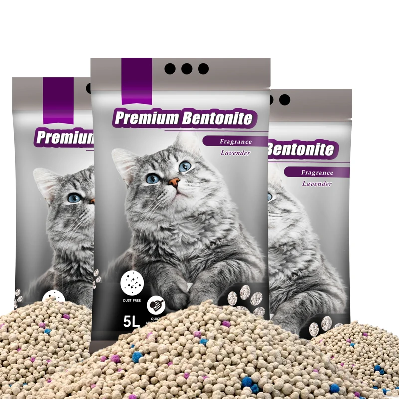 Cat Litter Supplies in Hebei China Mainly Quick Clumping Super Odor Control Bentonite Cat Litter