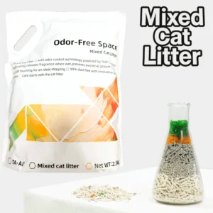 Cat Litter TAAI Odor Free Space Mixed Cat Litter MAX Odor Control 99% Dust Free 7 Days Fresh Lasting