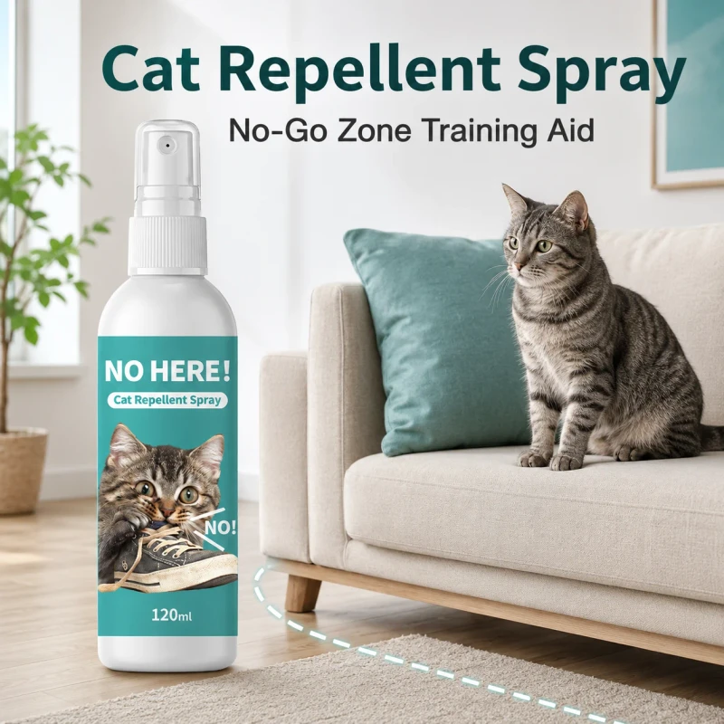Cat Repellent Spray Anti Scratch Training Aid for Sofa Carpet Furniture OEM Private Label Bulk Supply