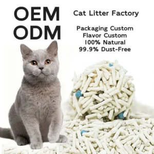 Cat Sand Customized Dust Free Flushable Food Grade Biodegradable 6L 7L Pets Corn Tofu Cat Litter