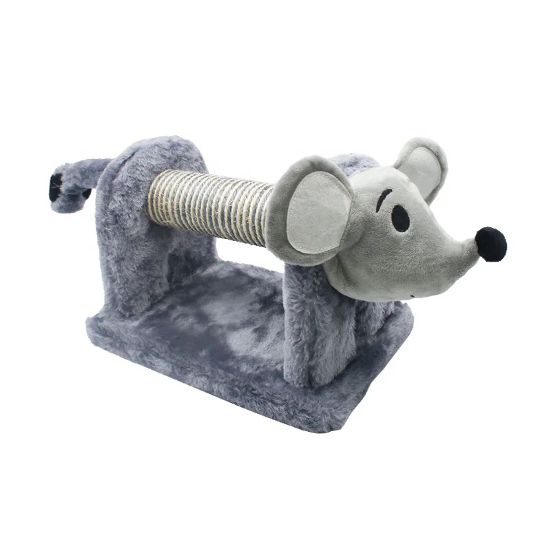 Cat Scratcher Post Large House Cat Tree Tower Sisal Rope Scratching Solid Wood Cat Climbing Frame