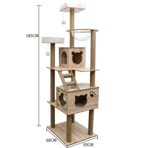 Cat Scratcher Tower Home Furniture Cat Toys Tree Pets Hammock Sisal Post Climbing Frame Toy Cat Scratching Board Climbing Frame
