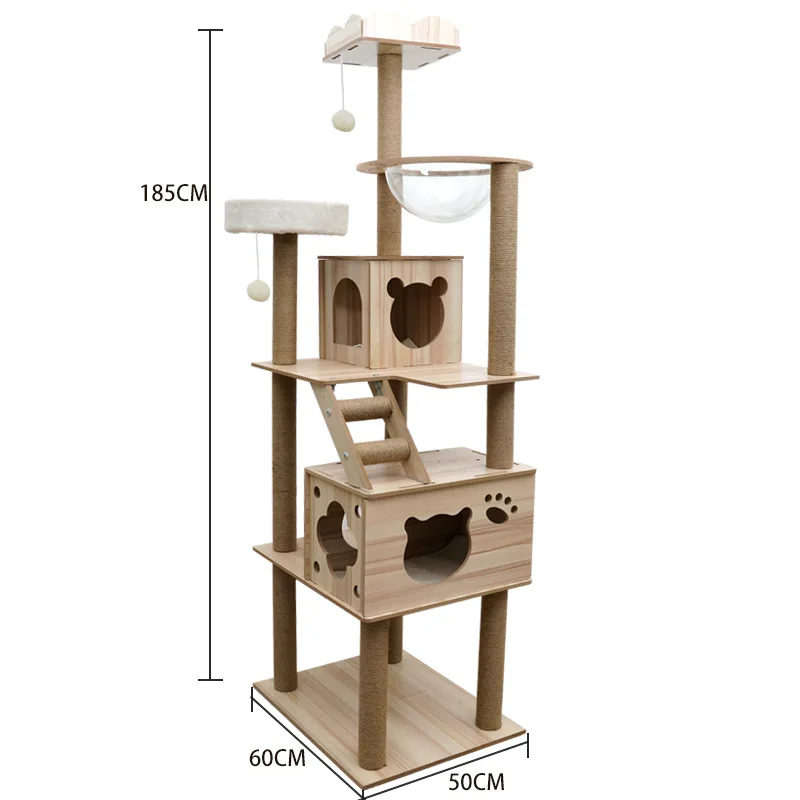 Cat Scratcher Tower Home Furniture Cat Toys Tree Pets Hammock Sisal Post Climbing Frame Toy Cat Scratching Board Climbing Frame